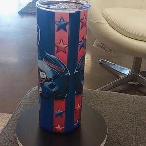 Custom 20oz Stainless Buffalo Bills Blue Tumbler
